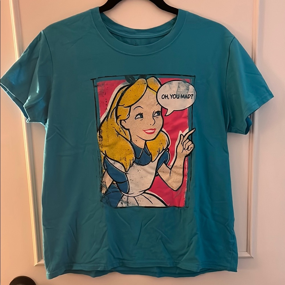 Disney Alice in Wonderland Blue Graphic Tee